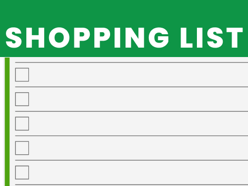 Shopping List for Kidney-Bladder Detox Fast